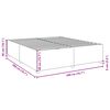vidaXL Okvir za krevet bez madraca krem 200x200 cm od tkanine