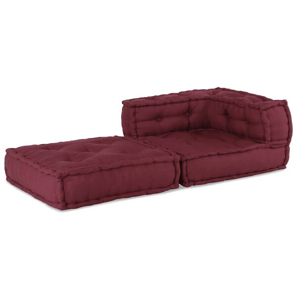 vidaXL Modularna sofa kestenjasta 70x70x54 Tkanina