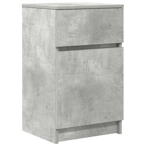 vidaXL Noćni ormarić beton sivi 39x35x65 cm konstruirano drvo