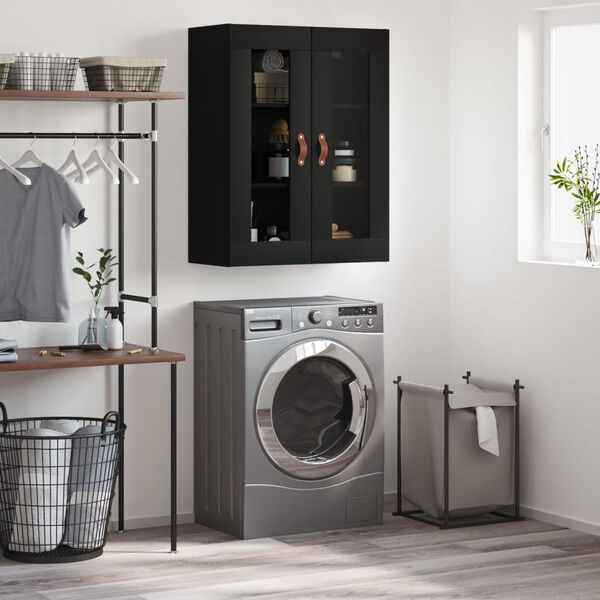 vidaXL Zidni ormarić crni 69,5 x 34 x 90 cm