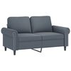vidaXL 3-dijelni set sofa s jastucima tamnosivi baršunasti