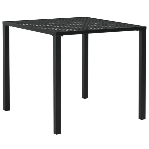 vidaXL 3-dijelni bistro set čelični crni