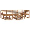 vidaXL Set vanjskih sofa 7 pcs Prirodna Čvrsto drvo akacije