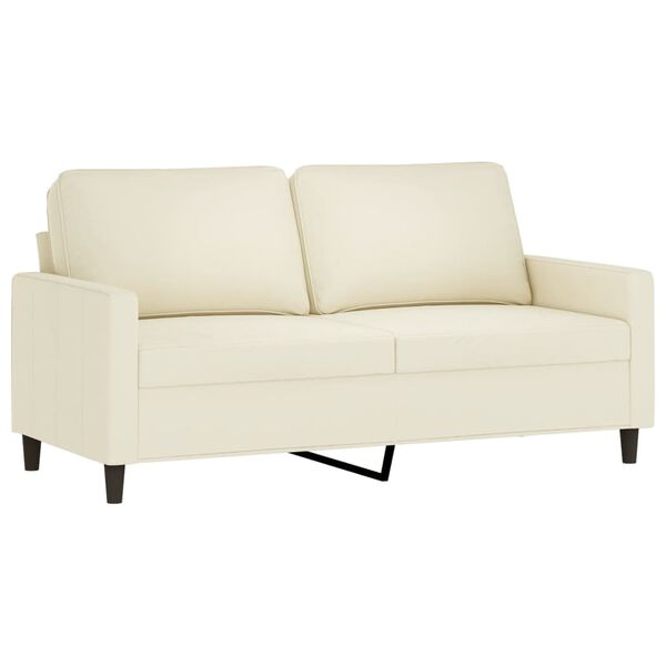 vidaXL 3-dijelni set sofa s jastucima krem bar&scaron;unasti