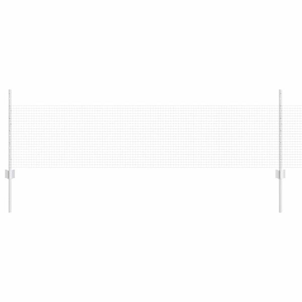 vidaXL Ograda s postovima Srebrno 0,5 x 100 m Čelik