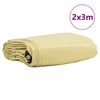 vidaXL Cerada 650g / m&sup2; Bež 2 x 3 m Platno s PVC premazom