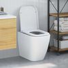 vidaXL Sjedalo za wc s brzim zatvaranjem Bijelo 44.5 x 35 x 3.6 cm