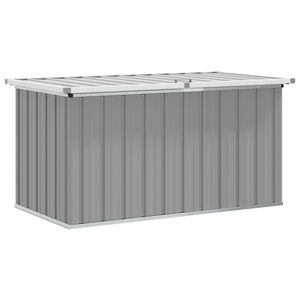 vidaXL Vrtna kutija za pohranu siva 129 x 67 x 65 cm