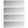 vidaXL Stepenica 4 kom. 100 x 30 cm Srebrno Aluminij Pravokutni