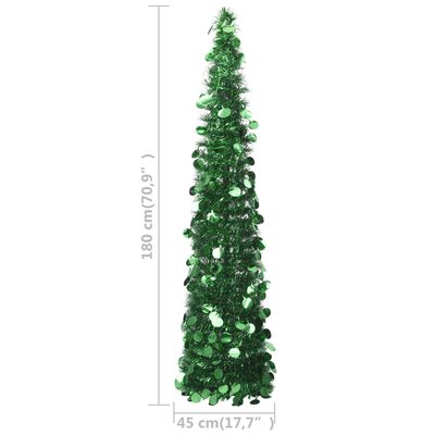 vidaXL Prigodno umjetno božićno drvce zeleno 180 cm PET