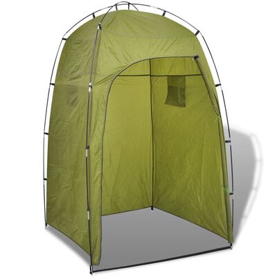 vidaXL Šator za tuš/WC/presvlačenje zeleni