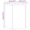 vidaXL Stalci za biljke 2 kom 20x20x30 cm konstruirano drvo