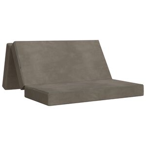 vidaXL Sofa na razvlačenje 140 x 67 x 45 cm Svjetlosiva
