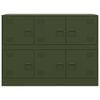 vidaXL Komoda maslinastozeleni 99 x 39 x 73 cm čelična