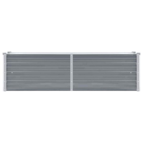 vidaXL Vrtna sadilica od pocinčanog čelika 160 x 40 x 45 cm siva