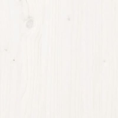 vidaXL Uzglavlje za krevet bijelo 125,5x4x100 cm od masivne borovine