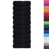vidaXL Ručnici za pranje FROGN 10 kom crne 30x30 cm 360 g/m²