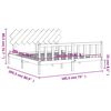vidaXL Okvir kreveta s uzglavljem veliki bračni od masivnog drva
