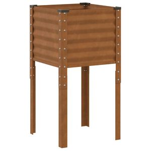 vidaXL Vrtna žardinjera 45x45x88 cm Čelik otporan na vremenske uvjete