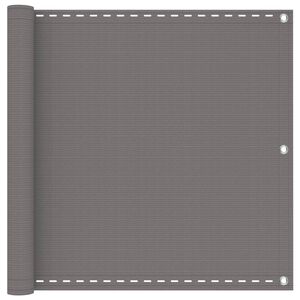 vidaXL Balcony ekran Pravokutni 75 x 300 cm HDPE i Aluminij