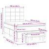 vidaXL Krevet box spring s madracem crni 120 x 190 cm od tkanine