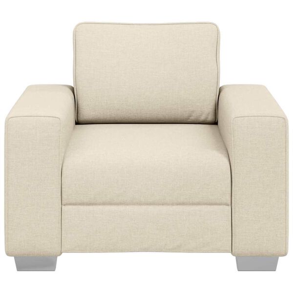 vidaXL Sofa Bež 100 x 77 x 82 cm Platnasta tkanina