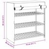 vidaXL Ormarić za cipele s pokrovom od tkanine 79 x 40 x 80 cm sivi