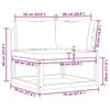 vidaXL Modularne kutne sofe s jastucima 2 kom tamnosive