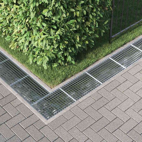 vidaXL Re&scaron;etka Srebrno 50 x 35 x 2 cm Vruće pocinčani čelik