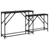 vidaXL Konzolna stolica 2 kom. Crni hrast 100 x 28 x 75 cm