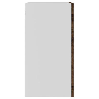 vidaXL Viseći stakleni ormarić boja hrasta 40 x 31 x 60 cm drveni