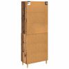 vidaXL Highboard Staro drvo 69,5 x 32,5 x 180 cm Konstruirano drvo