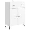 vidaXL Kreveta s ladicama Bijela visokog sjaja 66 x 34,5 x 90 cm
