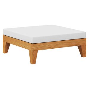 vidaXL Modularni tabure s krem bijelim jastukom masivno bagremovo drvo