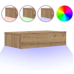 vidaXL TV ormarić s LED svjetlima Artisan hrast 60x35x15,5 cm