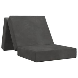 vidaXL Sofa na razvlačenje 75 x 67 x 45 cm Tamnosiva
