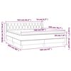vidaXL Krevet box spring s madracem svjetlosiva 160x200 cm tkanina