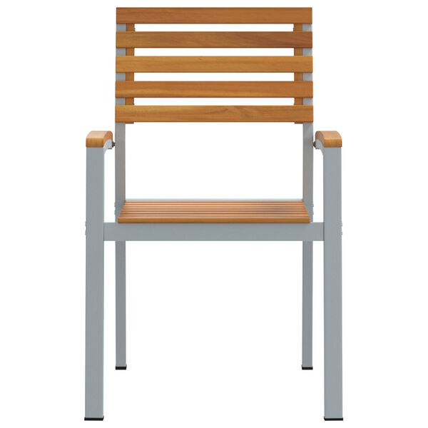 vidaXL Vrtna stolica 2 pcs Smeđa 56 x 57 x 87 cm Čvrsto drvo akacije