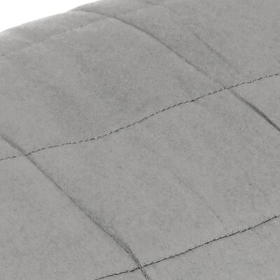 vidaXL Teška deka siva 200x225 cm 9 kg od tkanine