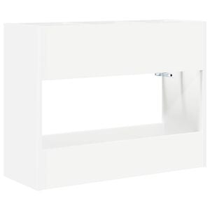 vidaXL Stalak za ki&scaron;obran Bijelo 65 x 24 x 50 cm Konstruirano drvo