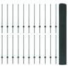 vidaXL Ograda i stup Zelena 1 x 50 m Čelik