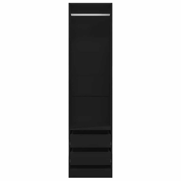 vidaXL Ormar s ladicama crni 50 x 50 x 200 cm od konstruiranog drva