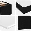 vidaXL Krevet s od storage s madracem Crna 200 x 200 cm Lažna koža