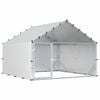 vidaXL Koko&scaron;injac s krovom Srebrna 200 x 200 x 150 cm Pocinčani čelik