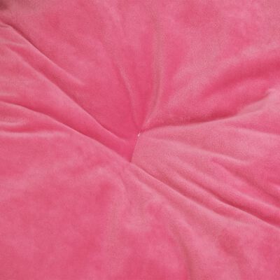 vidaXL Krevet za pse crno-ružičasti 99x89x21 cm pliš i umjetna koža
