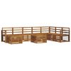 vidaXL Set vanjskih sofa 9 kom. Prirodna