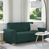 vidaXL Dvosjed Sofa Tamnozelena 180x78x84 cm Tkanina
