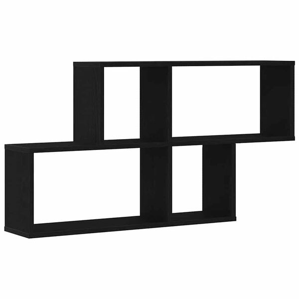vidaXL Polica na zidu Crni hrast 76 x 15 x 53 cm Konstruirano drvo