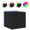 vidaXL TV zidni ormar 30,5 x 35 x 30 cm Crni hrast Konstruirano drvo