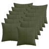 vidaXL Presvlaka za jastuk 12 pcs ALMELO Zelena 45 x 45 cm Kord